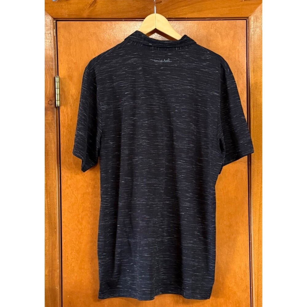 TravisMathew Flying Tortilla Polo Shirt Mens XL Heather Black White Golf Casual - Picture 4 of 10